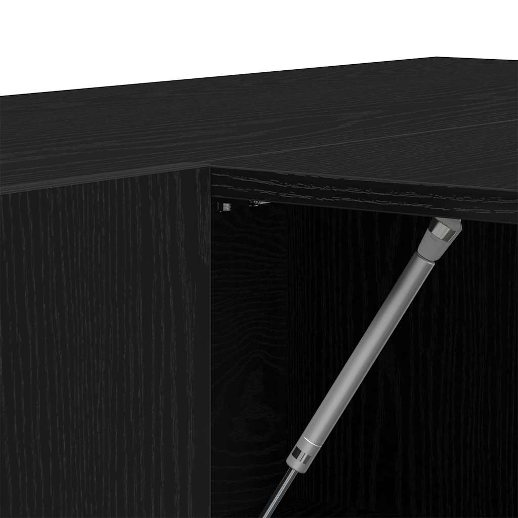 vidaXL Szafka do korytarza z półką Czarny Dąb 97,5 x 37 x 99 cm