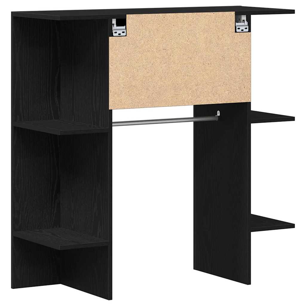 vidaXL Szafka do korytarza z półką Czarny Dąb 97,5 x 37 x 99 cm