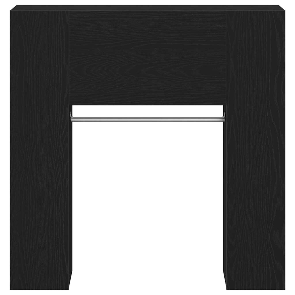 vidaXL Szafka do korytarza z półką Czarny Dąb 97,5 x 37 x 99 cm