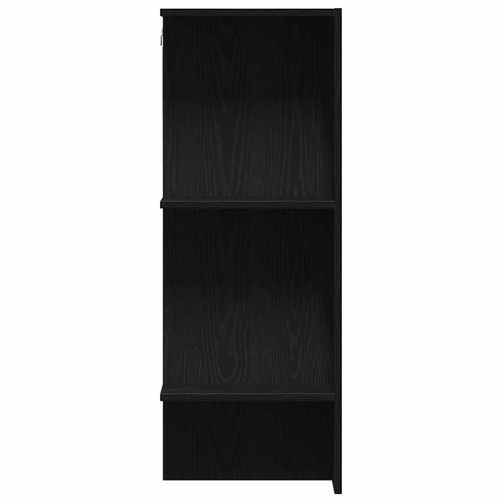 vidaXL Szafka do korytarza z półką Czarny Dąb 97,5 x 37 x 99 cm