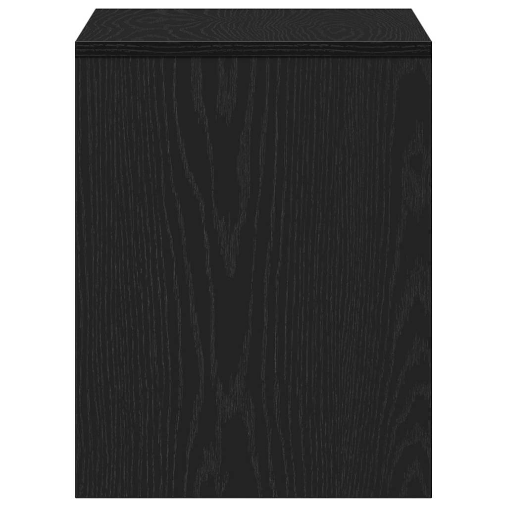vidaXL Stołek do makijażu Czarny dąb 70 x 35 x 45 cm