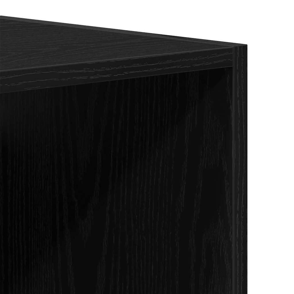 vidaXL Wisząca Szafka Ścienna Czarny Dąb 69,5 x 32,5 x 90 cm