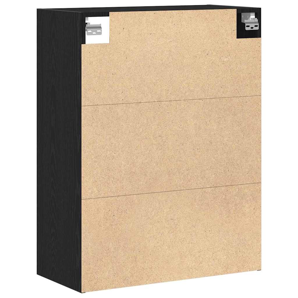 vidaXL Wisząca Szafka Ścienna Czarny Dąb 69,5 x 32,5 x 90 cm