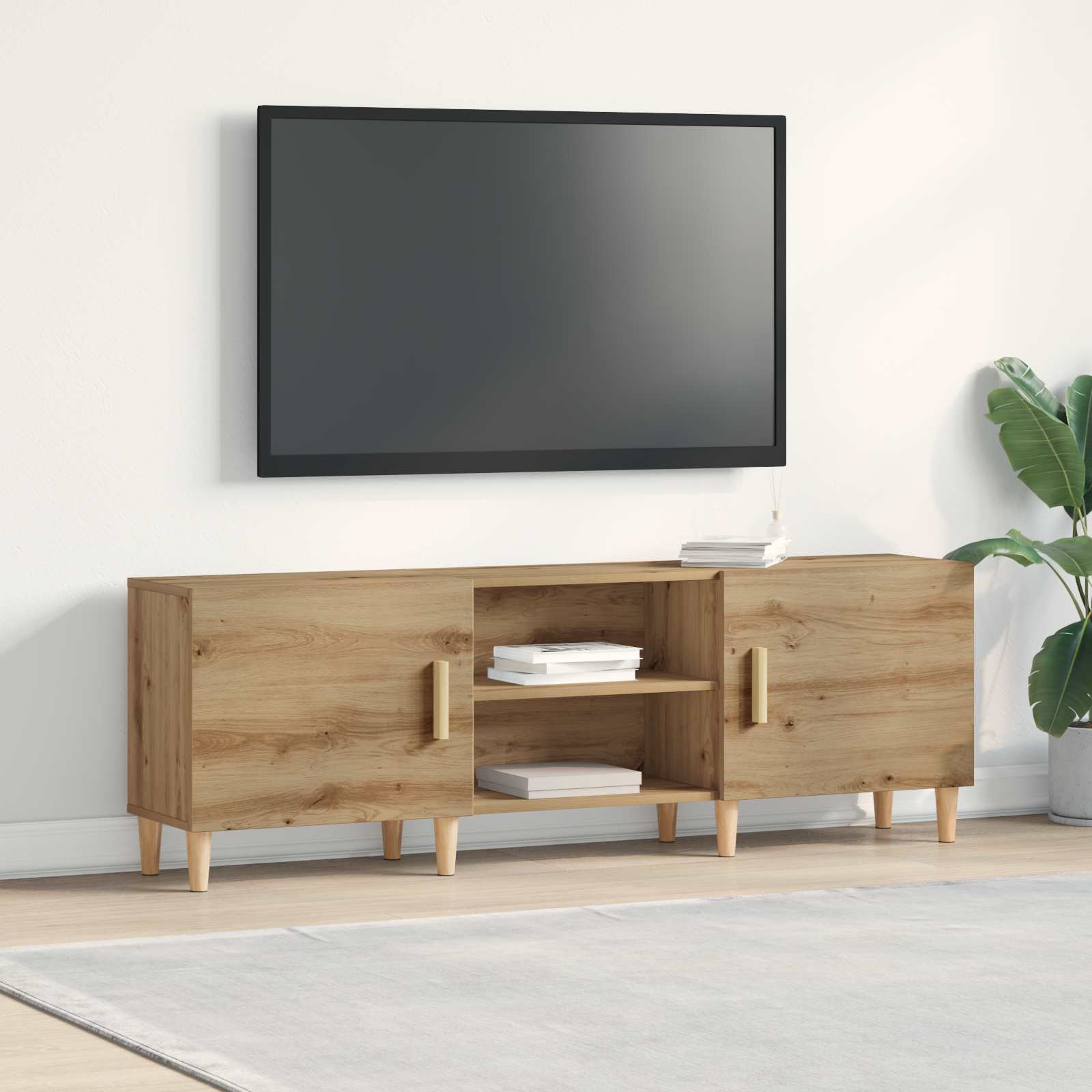 vidaXL Szafka pod telewizor dąb artisan 150 x 30 x 50 cm