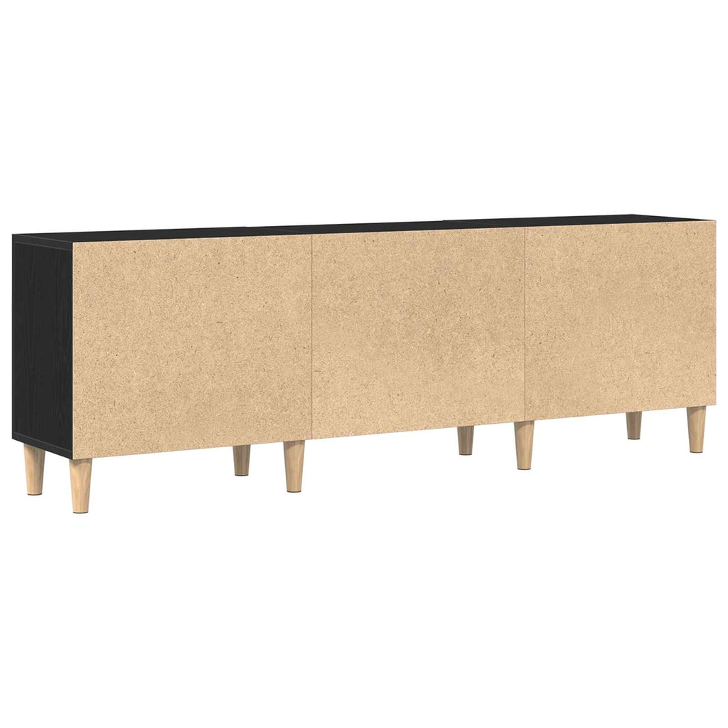 vidaXL Szafka pod telewizor Czarny Dąb 150 x 30 x 50 cm