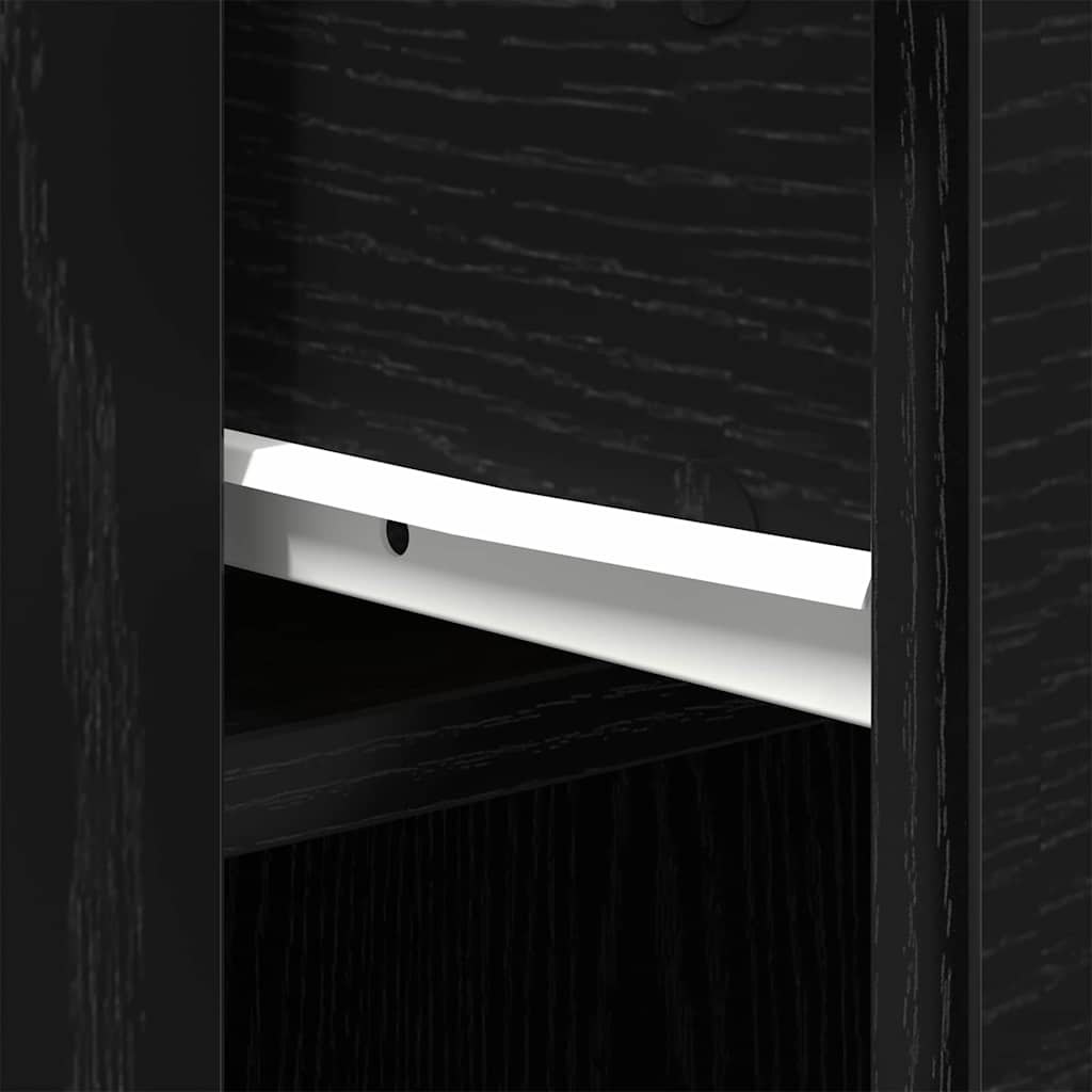 vidaXL Biurko Czarny Dąb 100 x 49 x 74 cm Materiał drewnopochodny