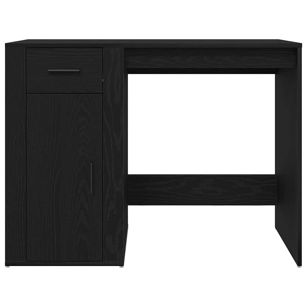 vidaXL Biurko Czarny Dąb 100 x 49 x 74 cm Materiał drewnopochodny