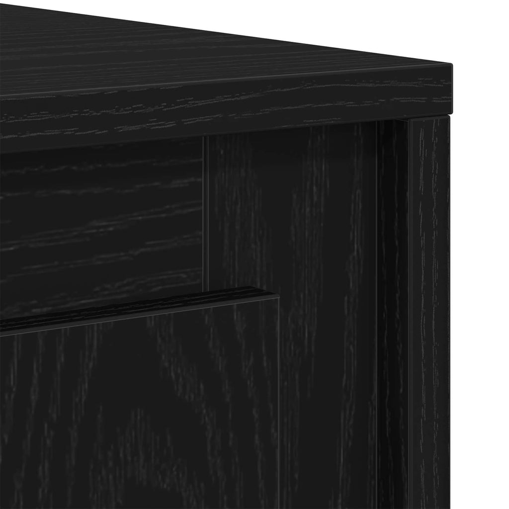 vidaXL Bufet Czarny Dąb 102 x 35 x 60 cm Materiał drewnopochodny