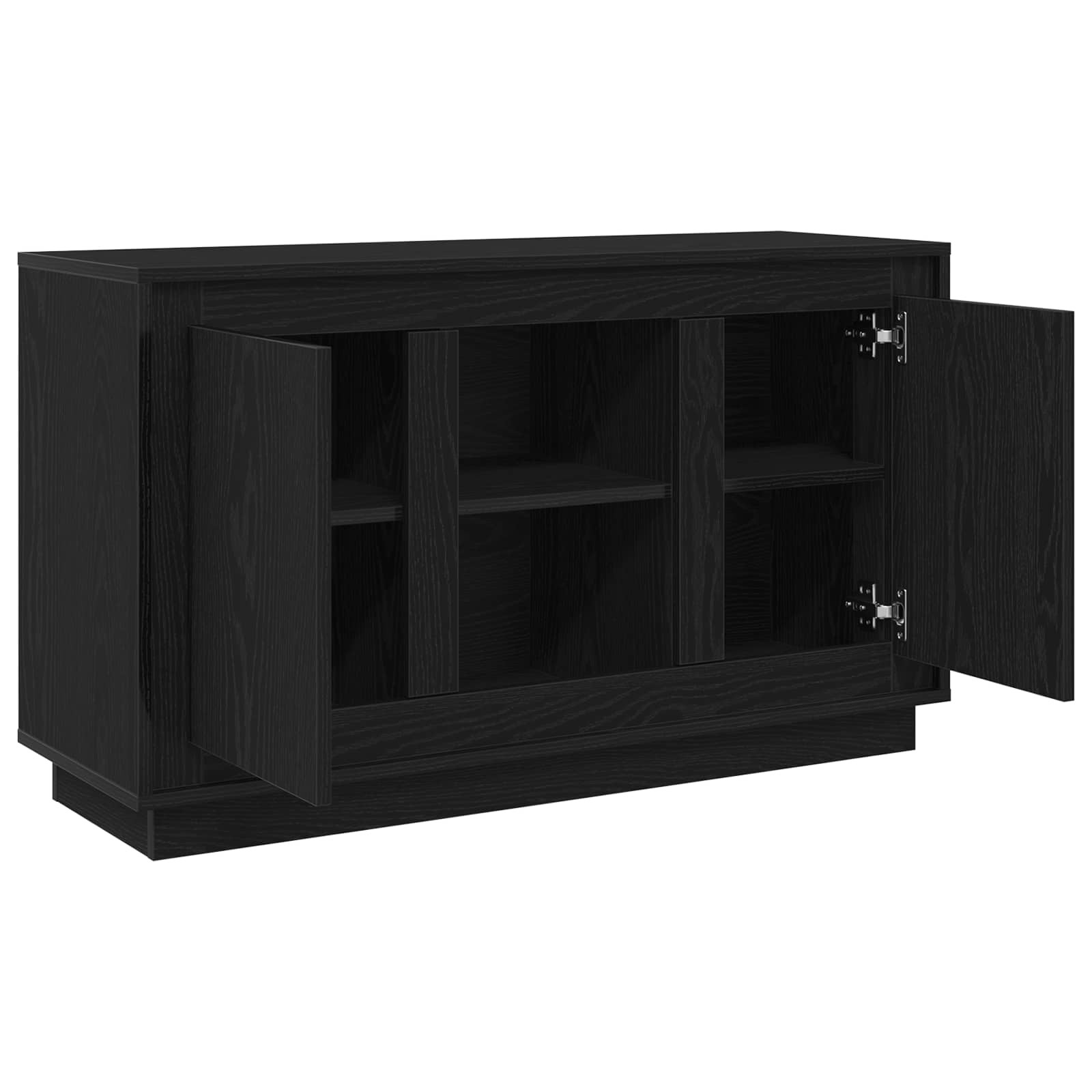 vidaXL Bufet Czarny Dąb 102 x 35 x 60 cm Materiał drewnopochodny