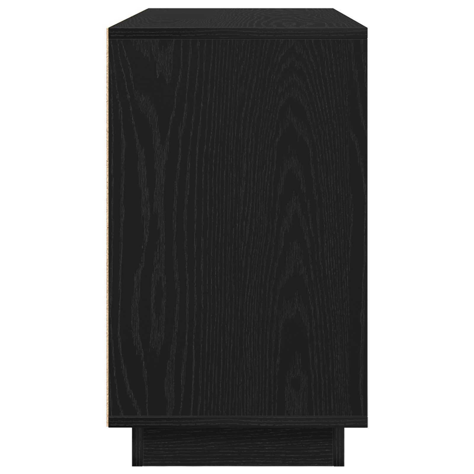 vidaXL Bufet Czarny Dąb 102 x 35 x 60 cm Materiał drewnopochodny