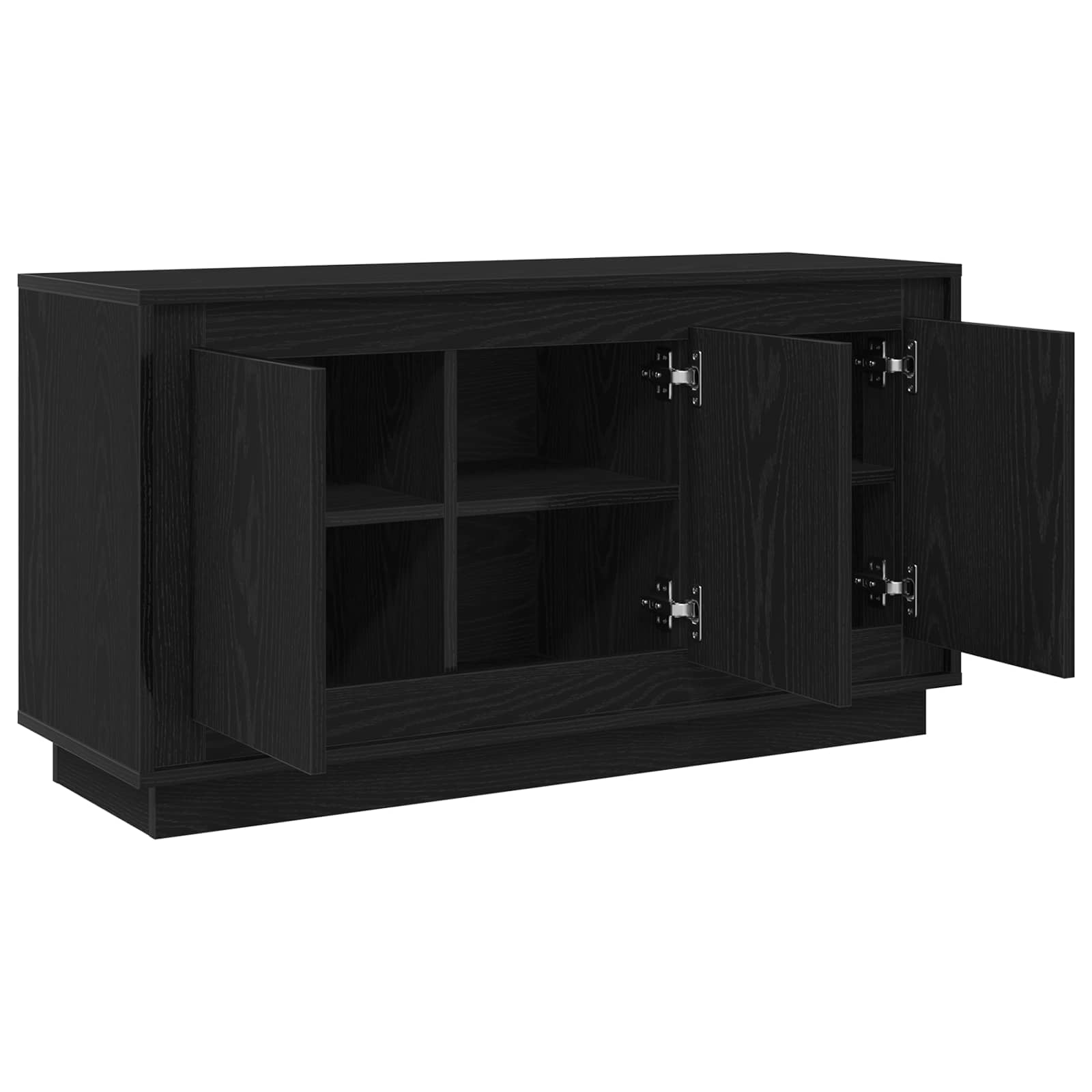 vidaXL Bufet Czarny Dąb 102 x 35 x 55 cm Materiał drewnopochodny