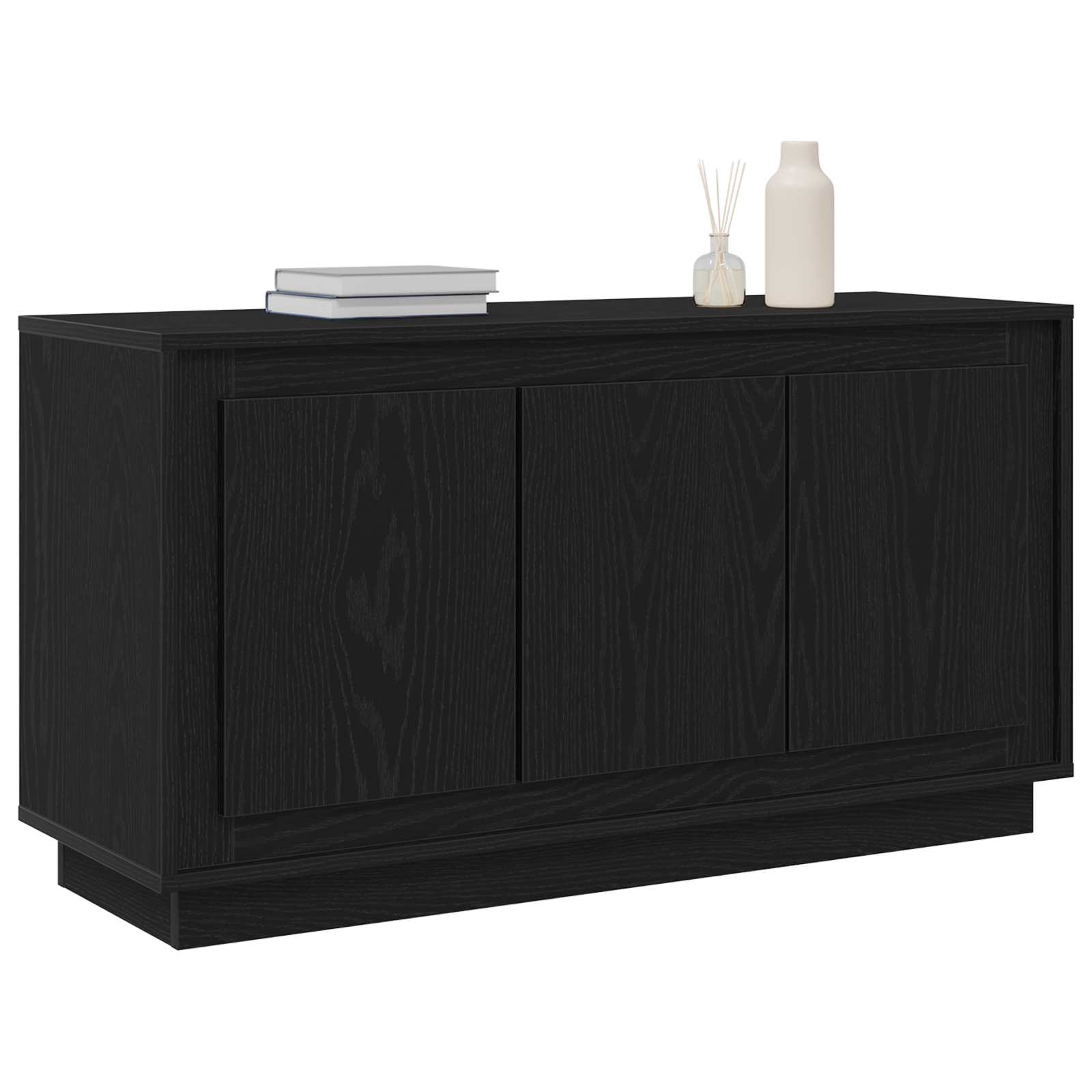 vidaXL Bufet Czarny Dąb 102 x 35 x 55 cm Materiał drewnopochodny