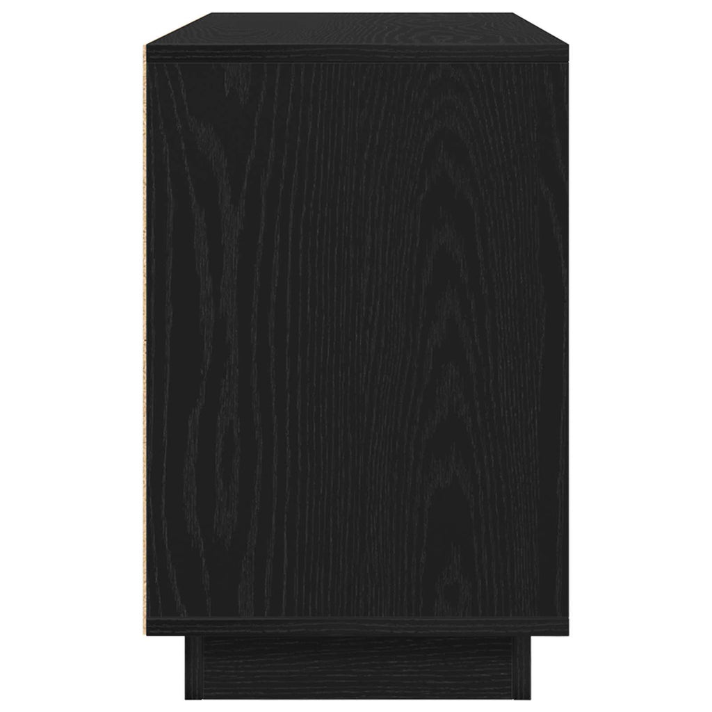 vidaXL Bufet Czarny Dąb 102 x 35 x 55 cm Materiał drewnopochodny