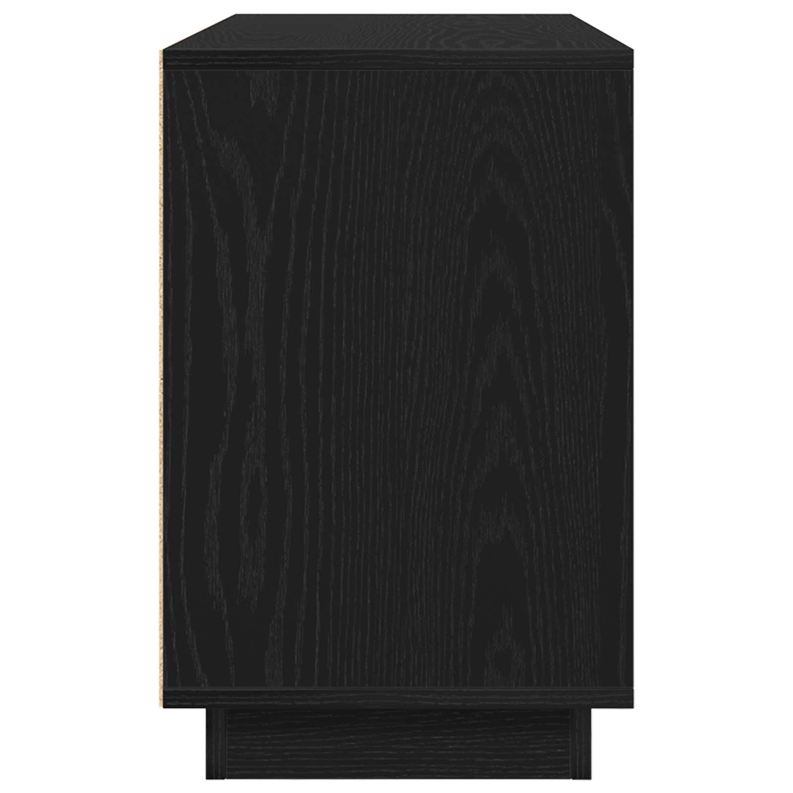 vidaXL Bufet Czarny Dąb 102 x 35 x 55 cm Materiał drewnopochodny