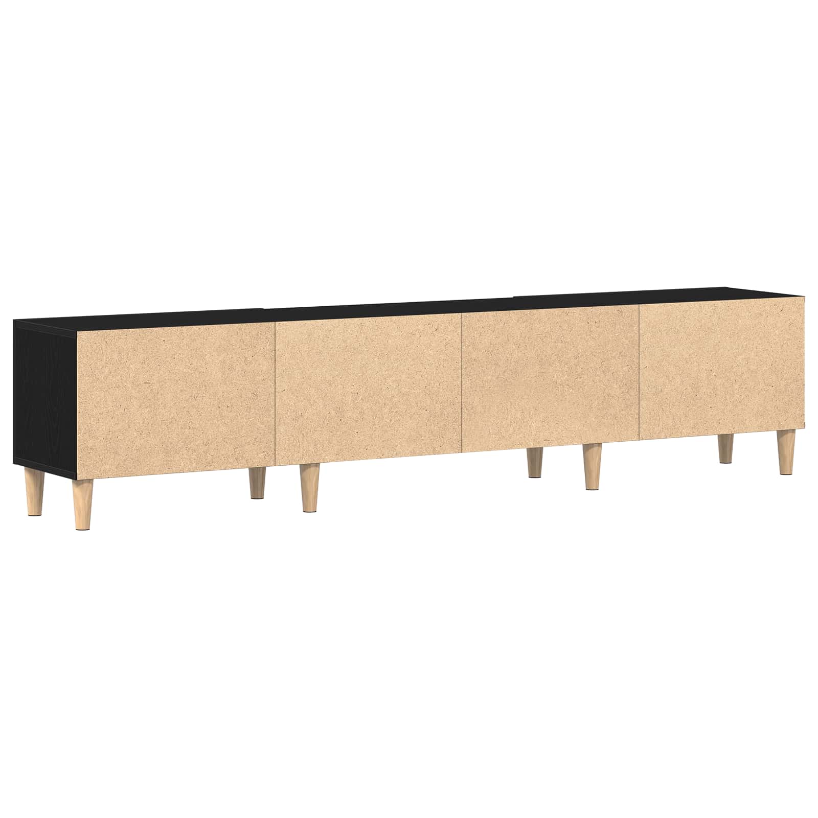 vidaXL Szafka pod telewizor Czarny Dąb 180 x 31,5 x 40 cm