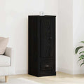 vidaXL Highboard z szufladą Czarny Dąb 36 x 35.5 x 103.5 cm