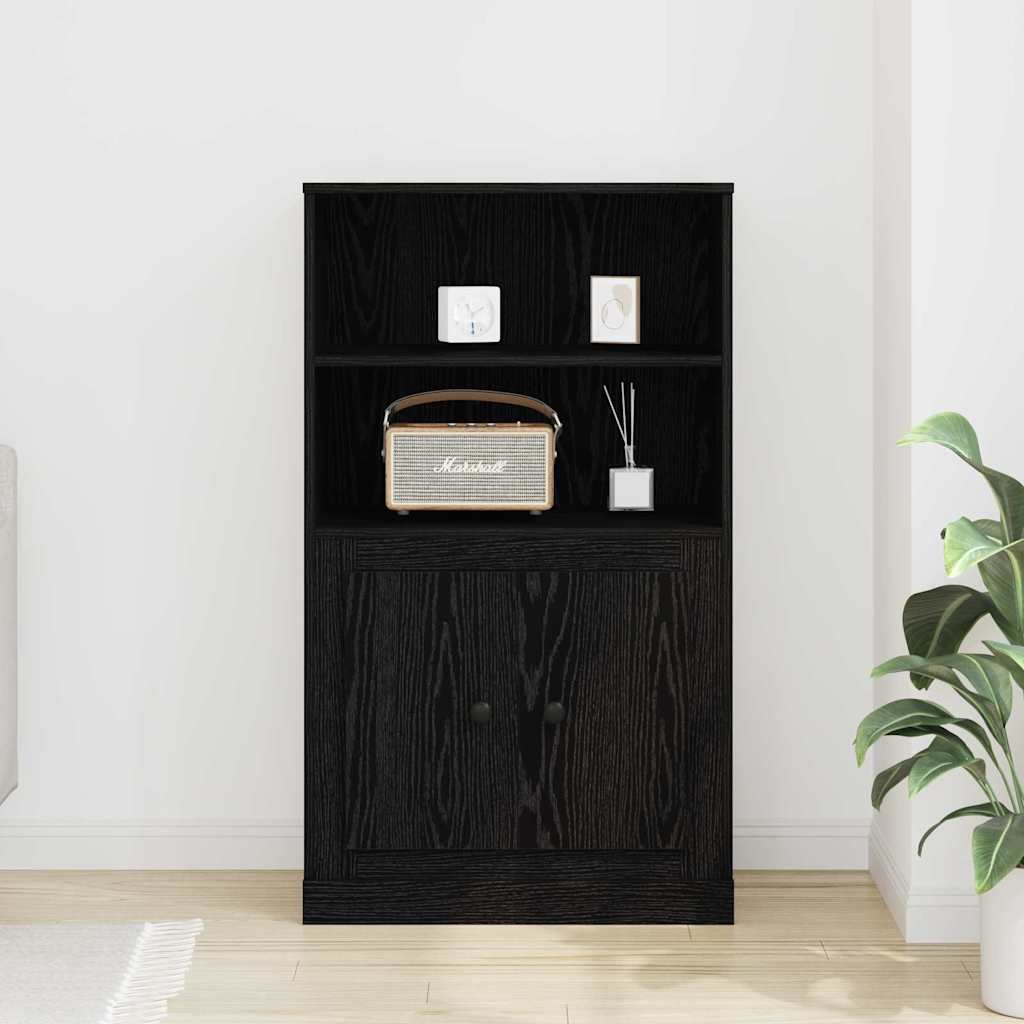 vidaXL Wysoki stół bufetowy Czarny Dąb 60 x 35.5 x 103.5 cm