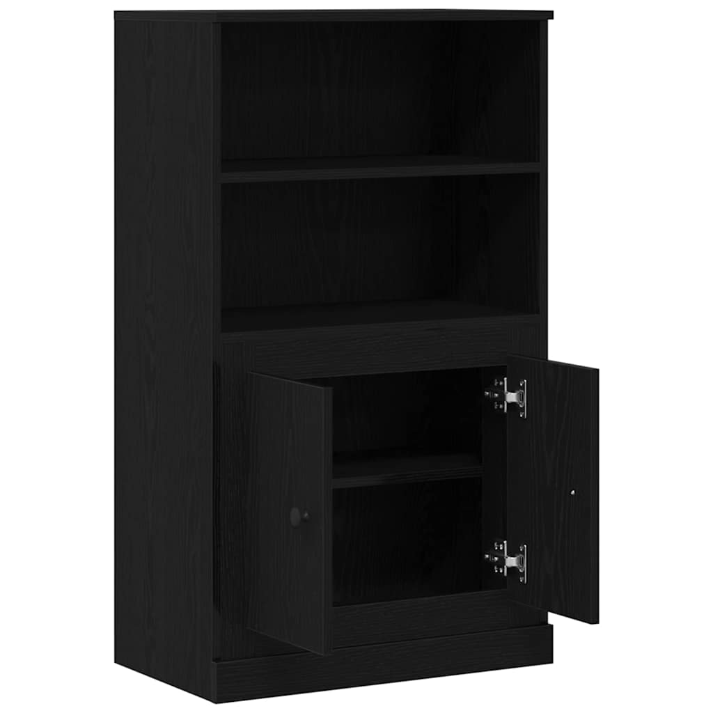 vidaXL Wysoki stół bufetowy Czarny Dąb 60 x 35.5 x 103.5 cm