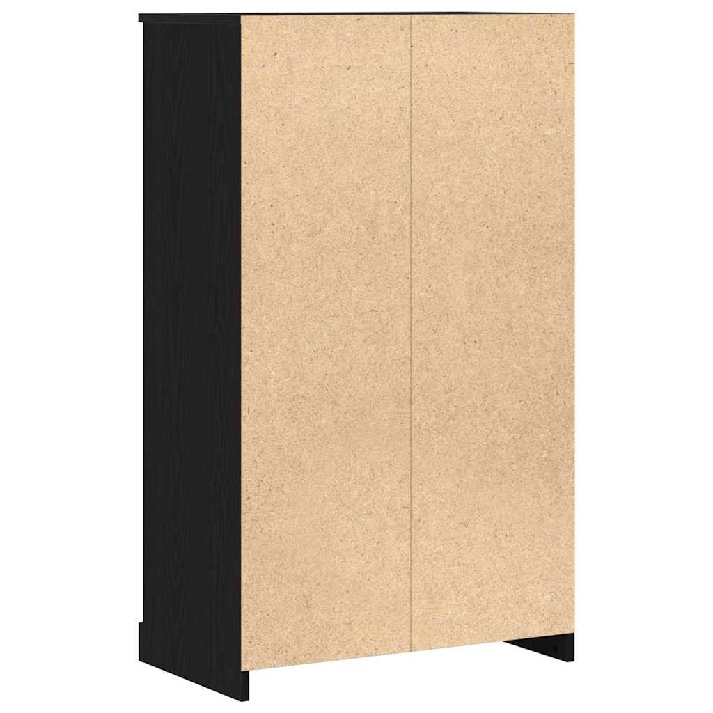 vidaXL Wysoki stół bufetowy Czarny Dąb 60 x 35.5 x 103.5 cm