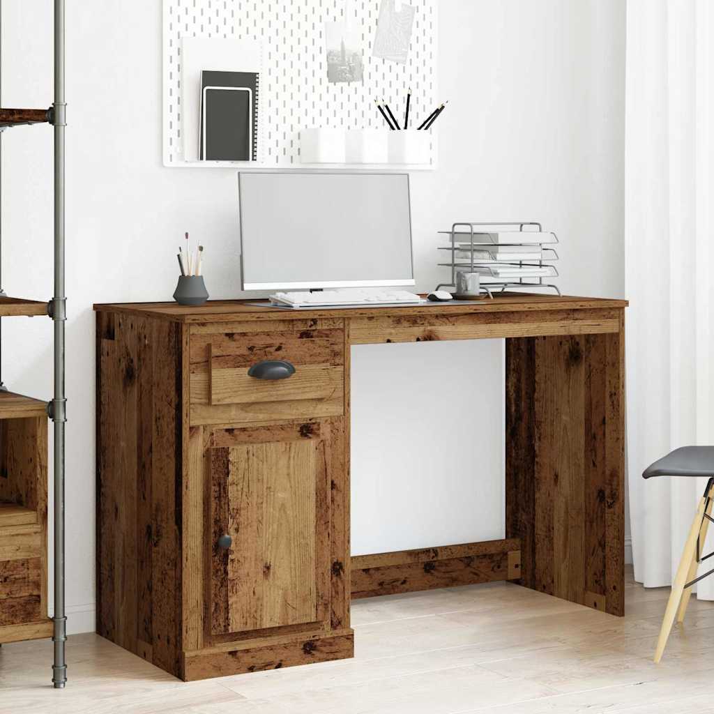 vidaXL Biurko Stare drewno 50 x 115 x 75 cm Materiał drewnopochodny