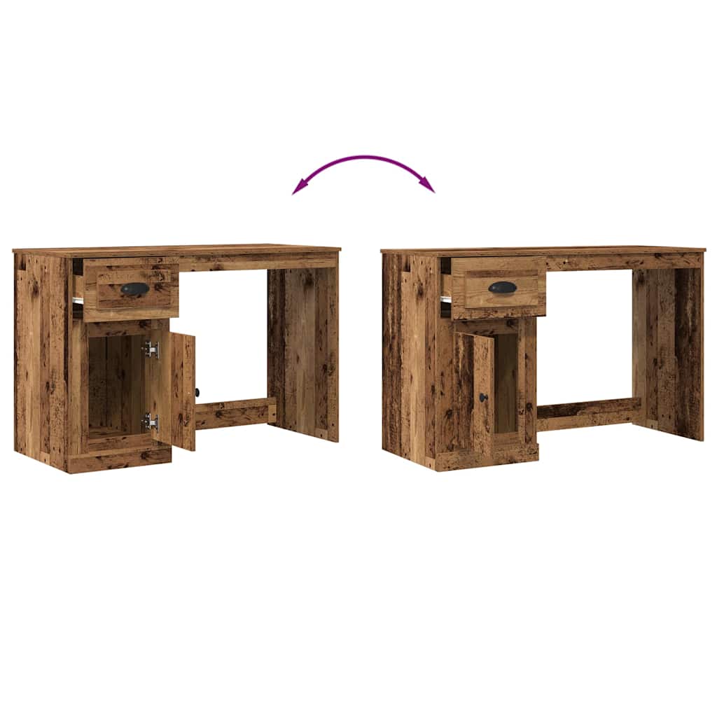 vidaXL Biurko Stare drewno 50 x 115 x 75 cm Materiał drewnopochodny