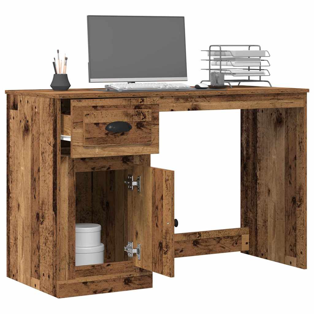vidaXL Biurko Stare drewno 50 x 115 x 75 cm Materiał drewnopochodny