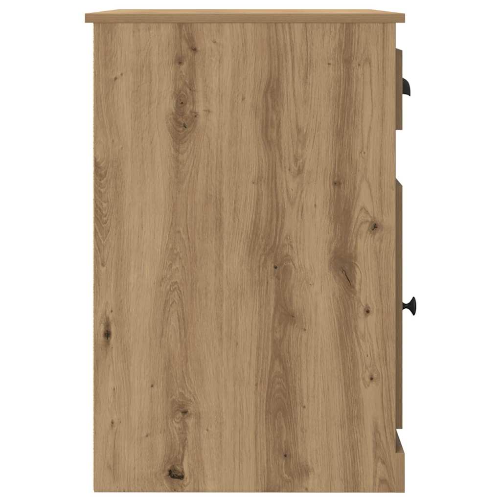 vidaXL Biurko z szufladą z drzwiami Dąb rzemieślniczy 50 x 115 x 75 cm