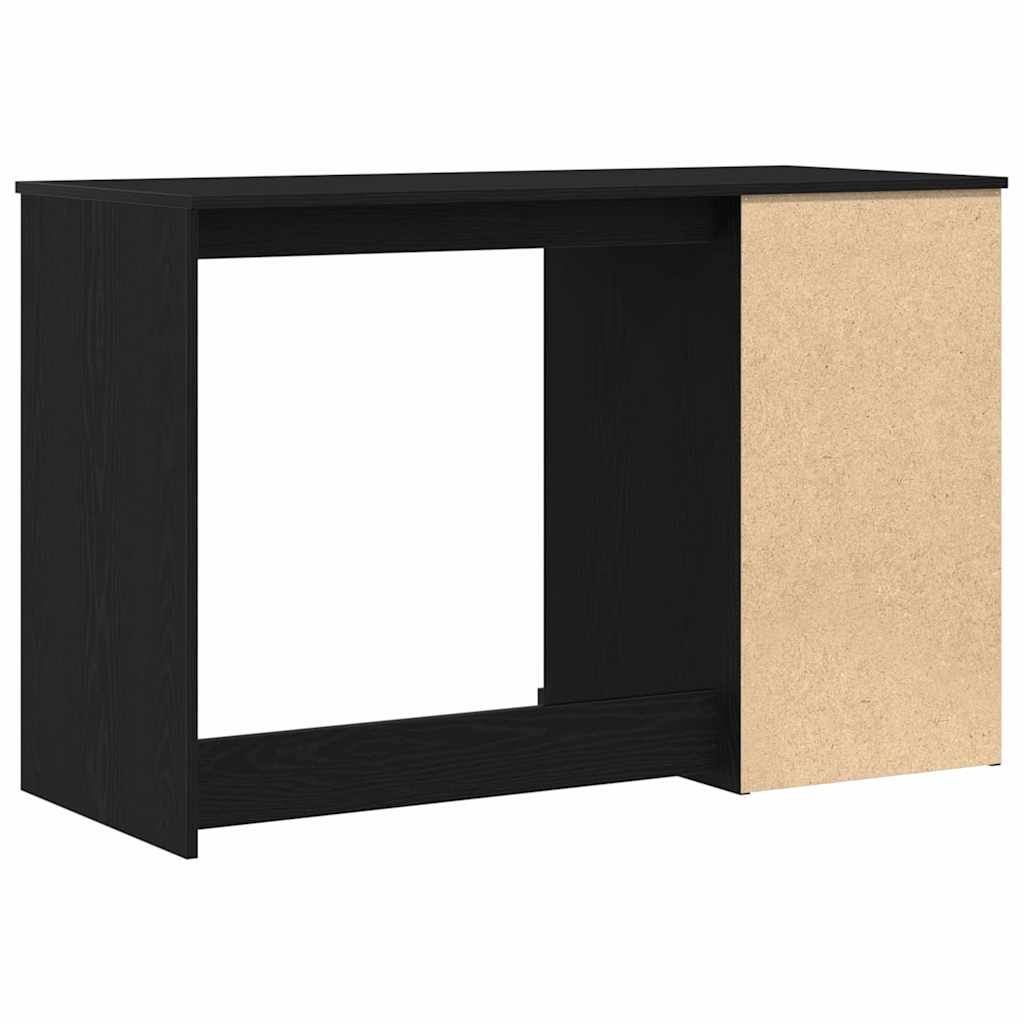 vidaXL Biurko Czarny Dąb 50 x 115 x 75 cm Materiał drewnopochodny