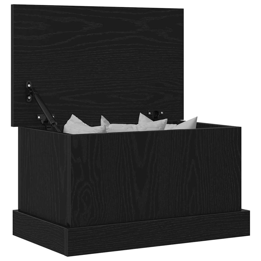 vidaXL Skrzynia do przechowywania Czarny dąb 50 x 30 x 28 cm