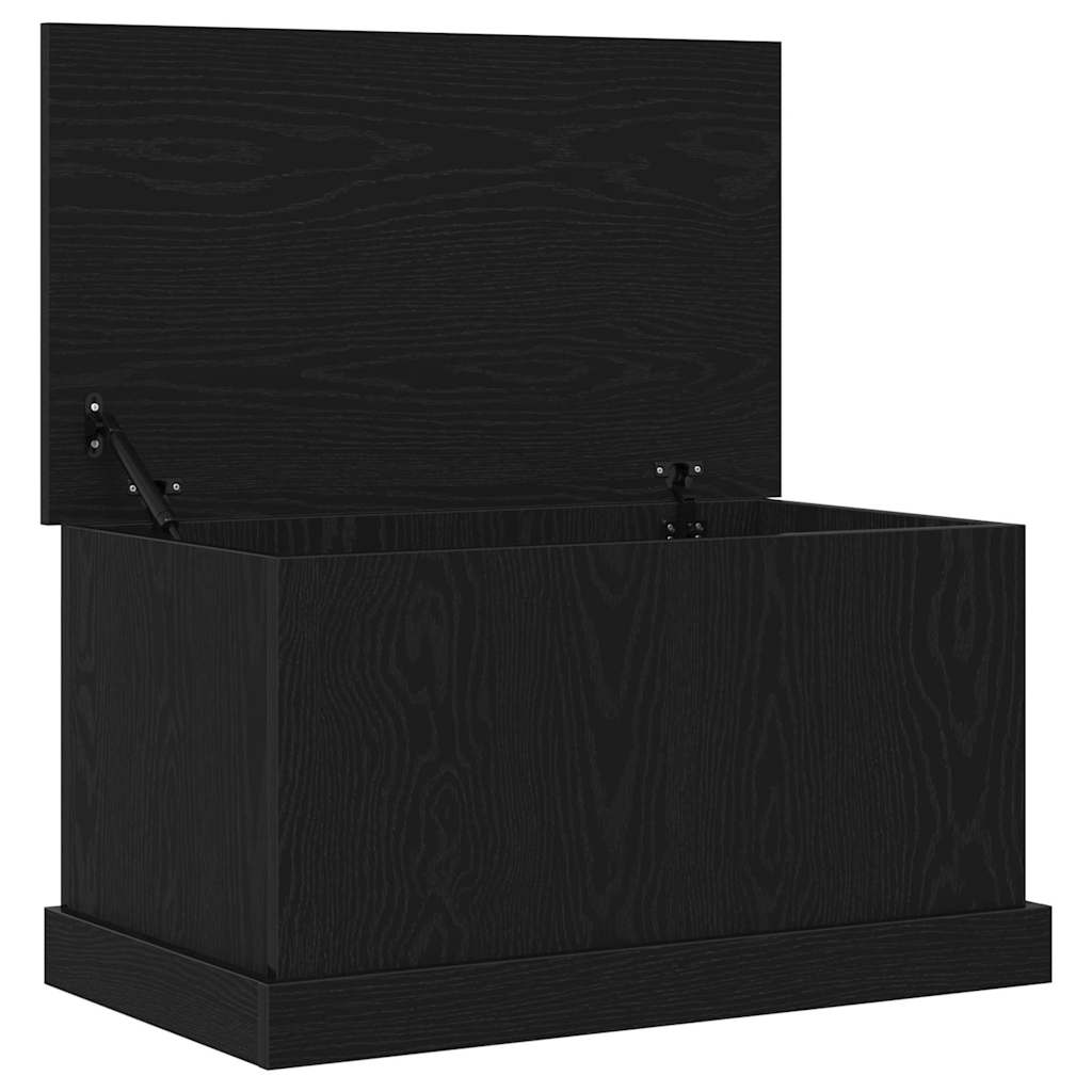 vidaXL Skrzynia do przechowywania Czarny dąb 70 x 40 x 38 cm