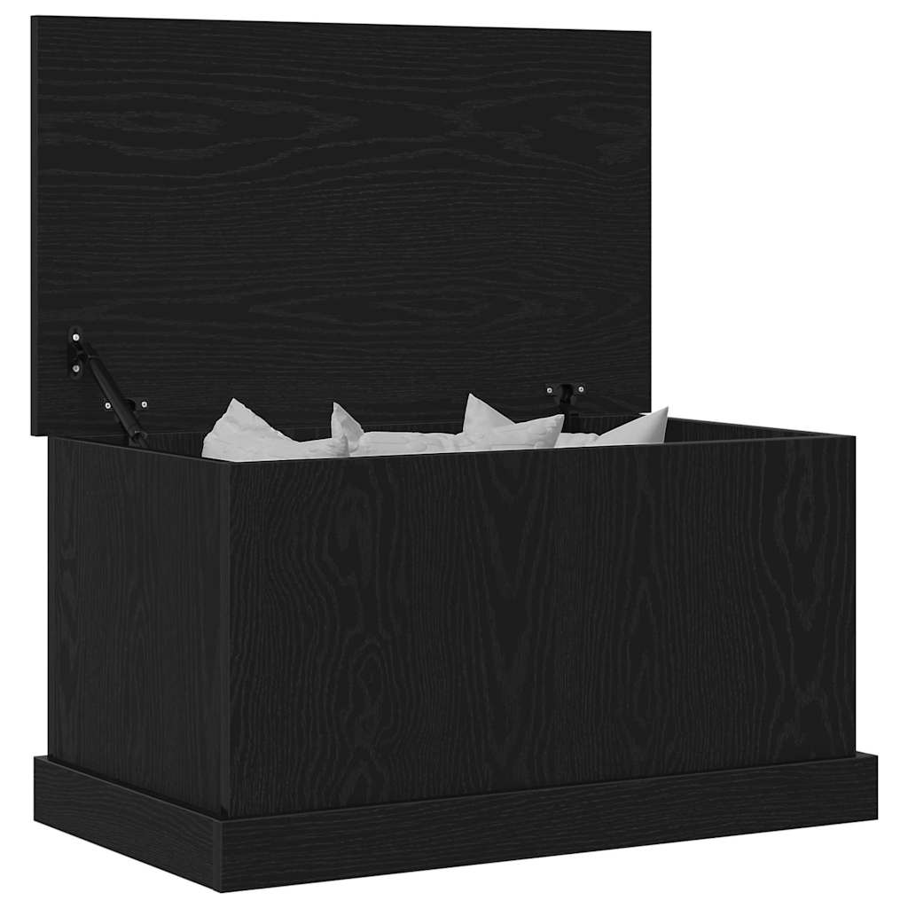 vidaXL Skrzynia do przechowywania Czarny dąb 70 x 40 x 38 cm
