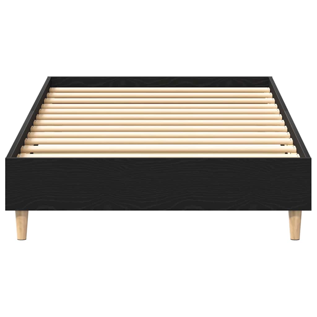 vidaXL Ramka łóżka Czarny Dąb 203 x 101 x 25 cm