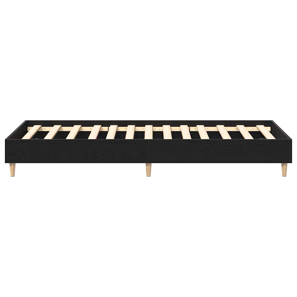 vidaXL Ramka łóżka Czarny Dąb 203 x 101 x 25 cm