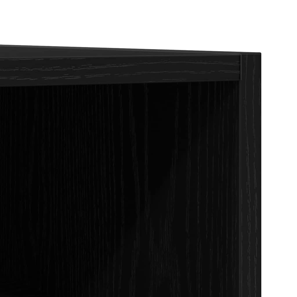 vidaXL Szafka na płyty winylowe Czarny dąb 84,5 x 38 x 48 cm