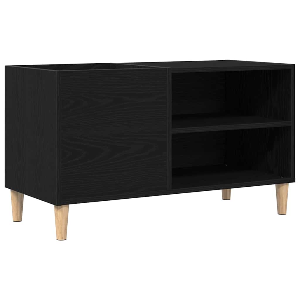 vidaXL Szafka na płyty winylowe Czarny dąb 84,5 x 38 x 48 cm
