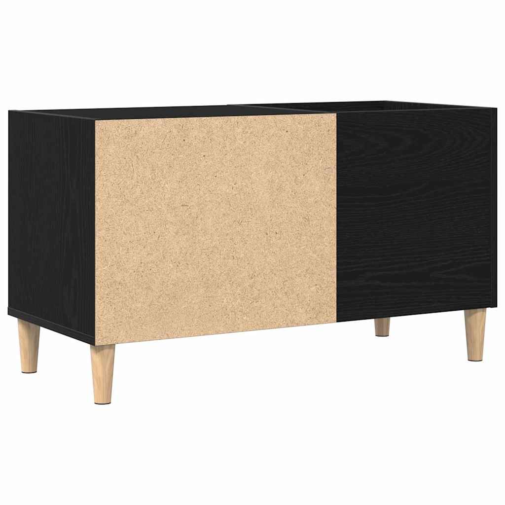 vidaXL Szafka na płyty winylowe Czarny dąb 84,5 x 38 x 48 cm