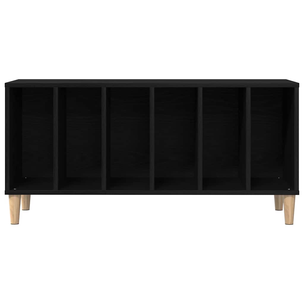 vidaXL Szafka na płyty winylowe z półką Czarny Dąb 100 x 38 x 48 cm
