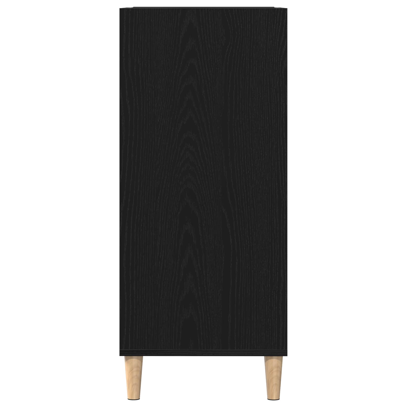 vidaXL Szafka na płyty winylowe z półką Czarny Dąb 84,5 x 38 x 89 cm