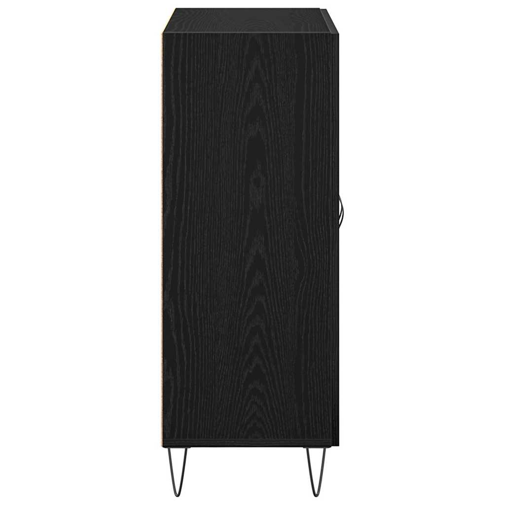 vidaXL Bufet Czarny Dąb 69,5 x 34 x 90 cm Drewno inżynieryjne