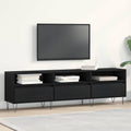 vidaXL Szafka pod telewizor z szufladą Czarny Dąb 150 x 30 x 44,5 cm
