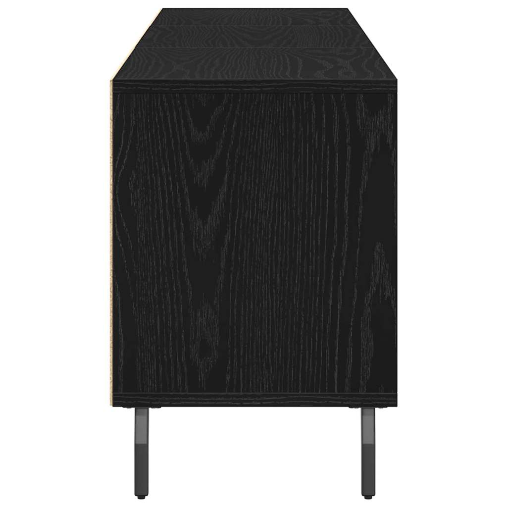 vidaXL Szafka pod telewizor Czarny Dąb 150 x 30 x 44,5 cm