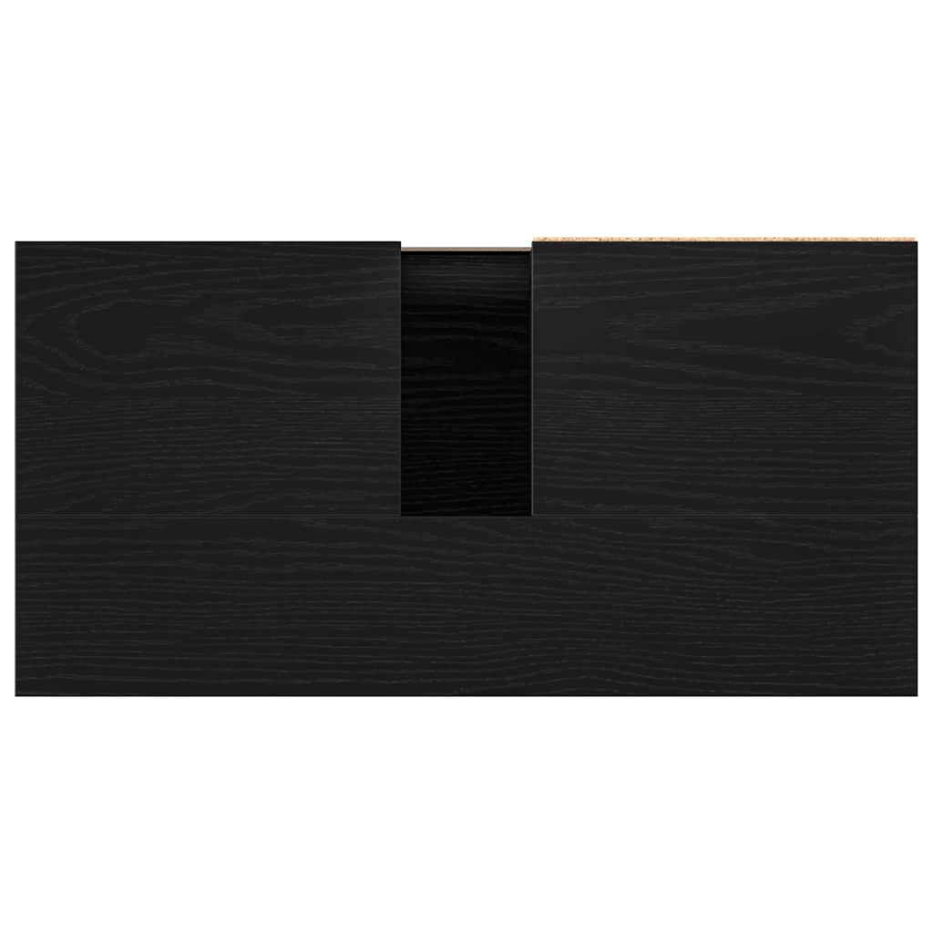 vidaXL Szafka Łazienkowa z szufladą Czarny Dąb 65 x 33 x 60 cm