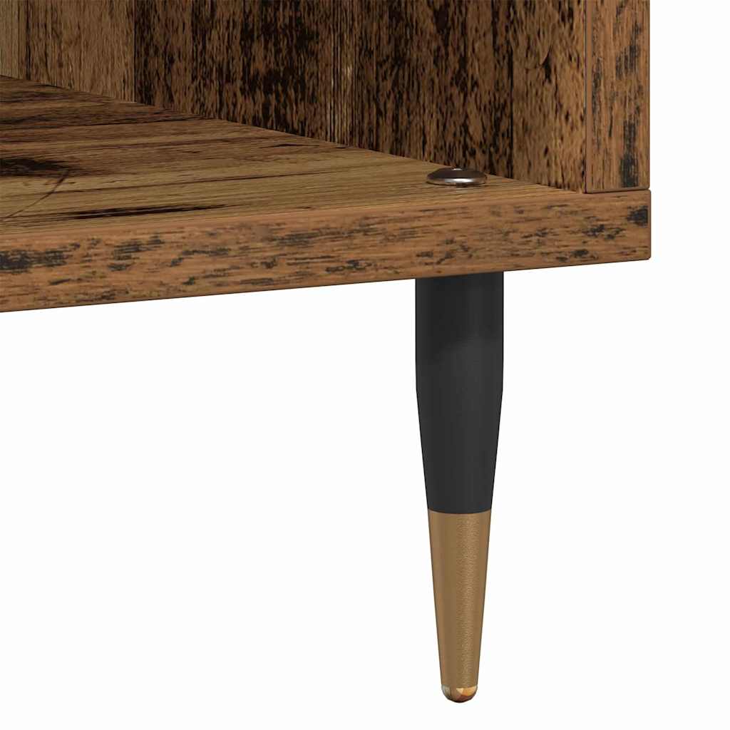 vidaXL Szafka na płyty winylowe Stare drewno 100 x 38 x 48 cm