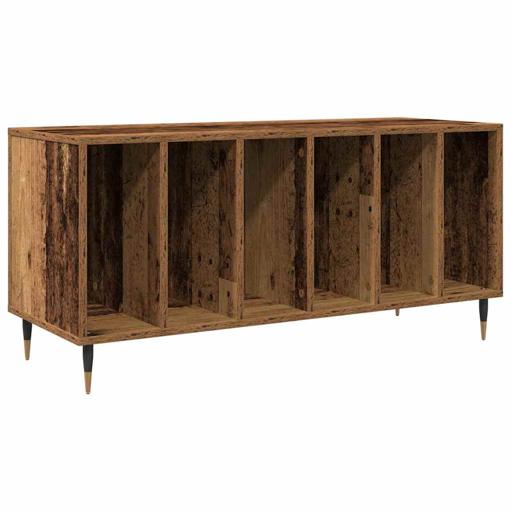 vidaXL Szafka na płyty winylowe Stare drewno 100 x 38 x 48 cm