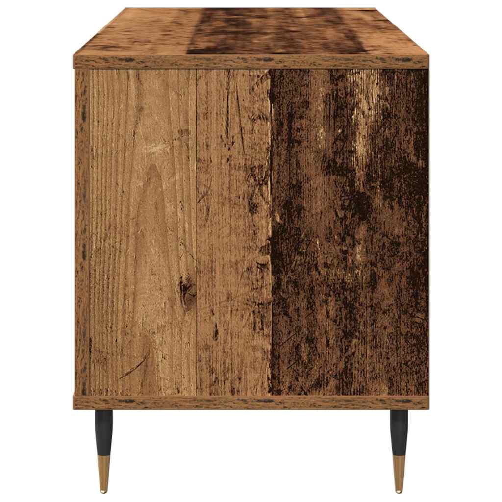 vidaXL Szafka na płyty winylowe Stare drewno 100 x 38 x 48 cm