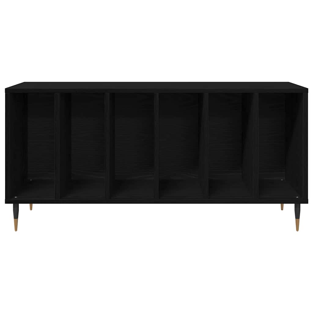 vidaXL Szafka na płyty winylowe z półką Czarny Dąb 100 x 38 x 48 cm
