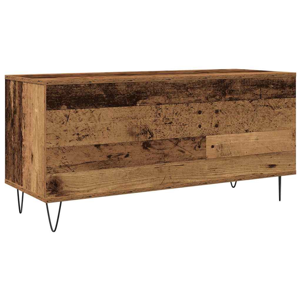 vidaXL Szafka na płyty winylowe z półką Stare drewno 100 x 38 x 48 cm