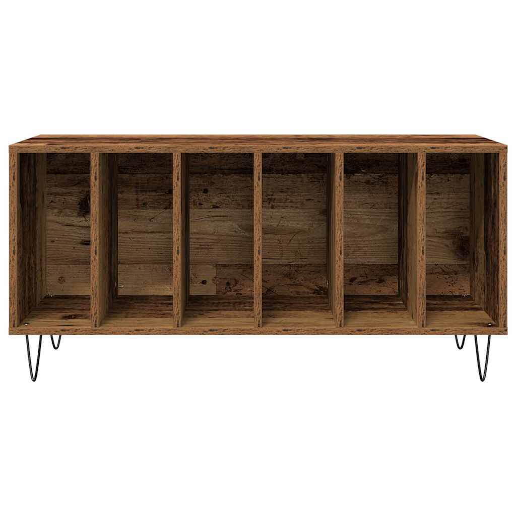 vidaXL Szafka na płyty winylowe z półką Stare drewno 100 x 38 x 48 cm