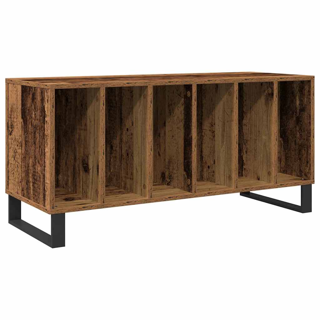 vidaXL Szafka na płyty winylowe z półką Stare drewno 100 x 38 x 48 cm