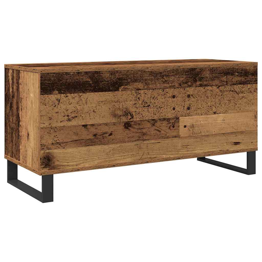 vidaXL Szafka na płyty winylowe z półką Stare drewno 100 x 38 x 48 cm